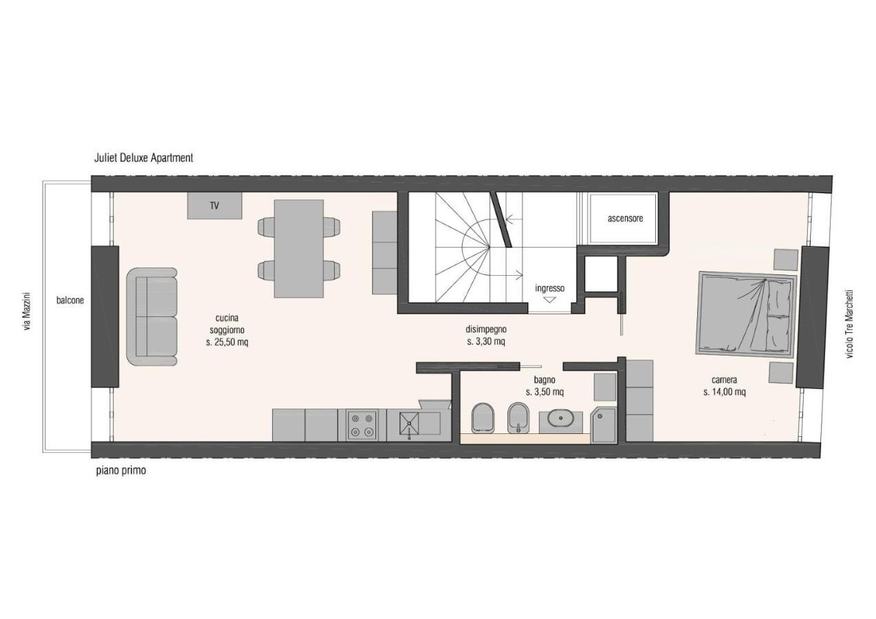 Juliet Deluxe Apartment Verona Dış mekan fotoğraf